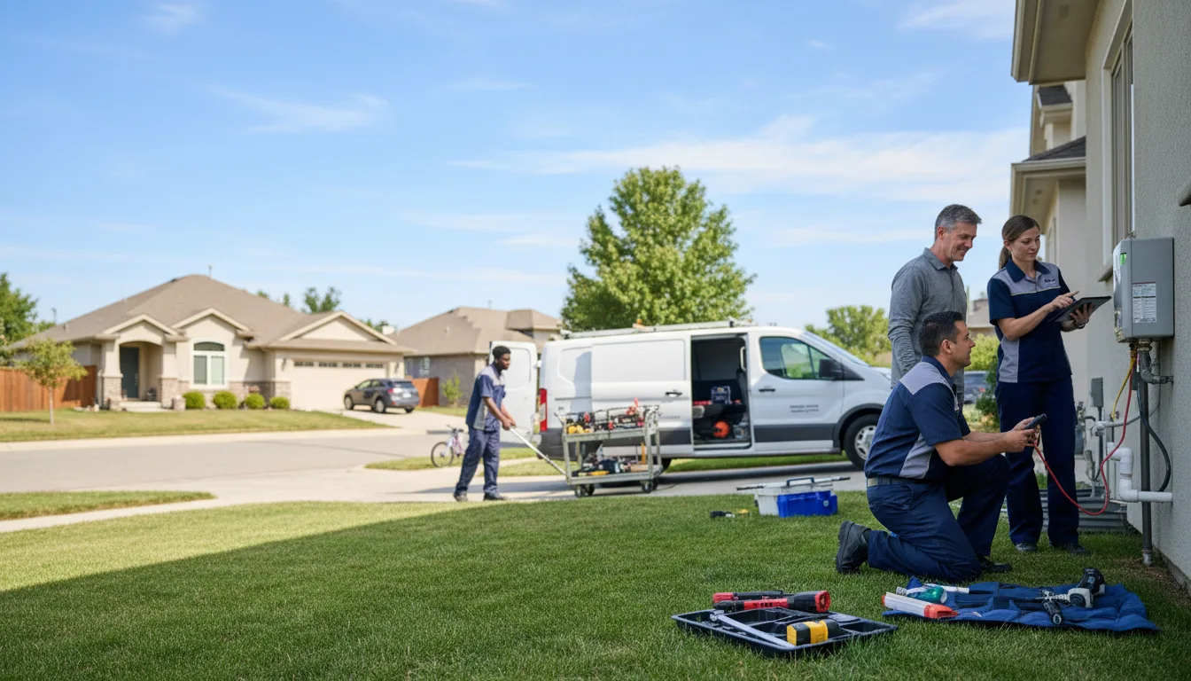 Tankless water heater service in Aledo, TX